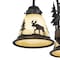 Vaxcel Yellowstone 3L LED Bronze Rustic Moose Mini Chandelier or Fan Light Kit LK55616BBZ-C - alternate 6